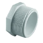 CHARLOTTE PIPE AND FOUNDRY Schedule 40 1 in. MPT X 1 in. D FPT PVC Plug PVC 02113 1000